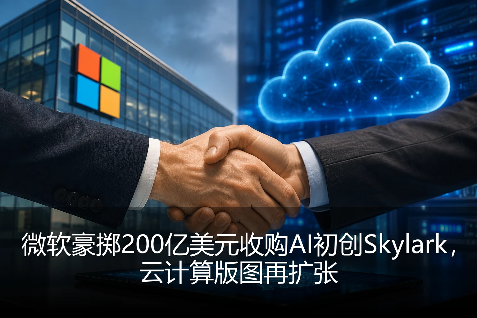 微软豪掷200亿美元收购AI初创Skylark，云计算版图再扩张